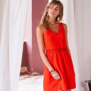 Sézane Daniela Dress in Coral